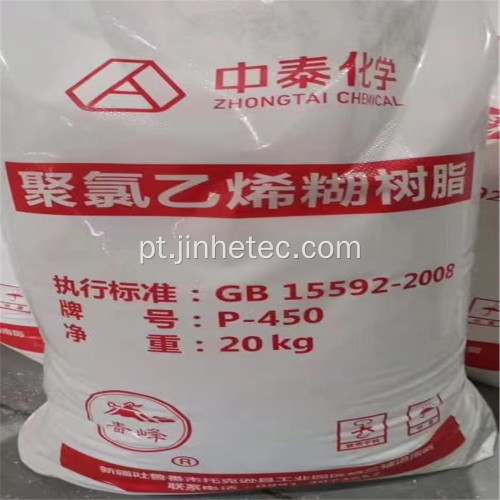 Pasta de PVC Resina P450 para papel de parede